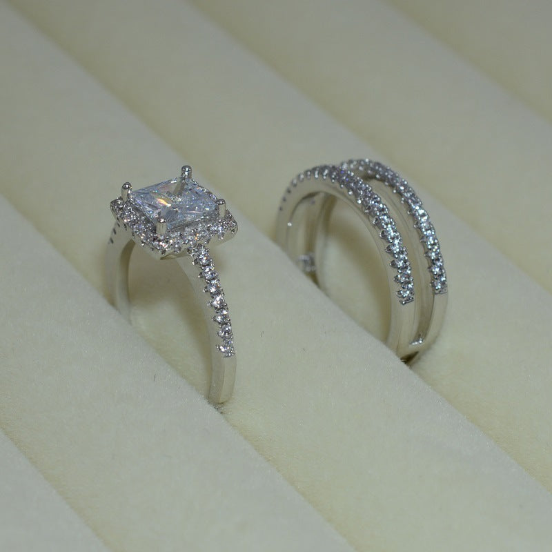 La mode féminine Versatile Simple Zircon Ring