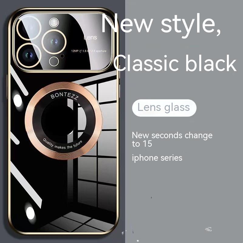 Apple 14 Case de téléphone Secondes à 15 grandes fenêtres Porcelaine cuite sans logo Suct magnétique