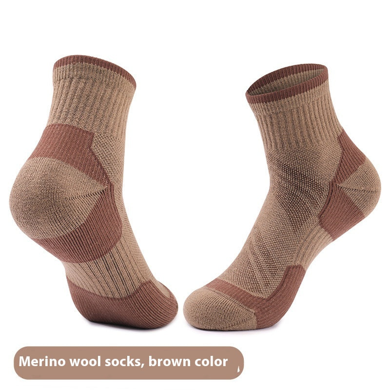 Chaussettes en laine respirantes antidérapantes pour homme résistant à l'usure