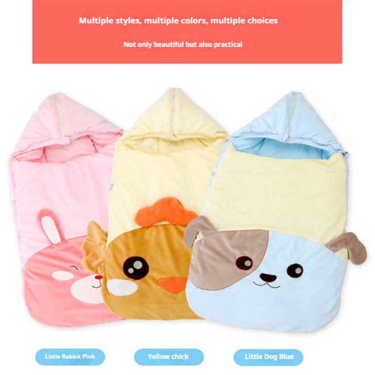 Embrassant automne et hiver épais bébé anti-kick couverture pour sortir sac de couchage