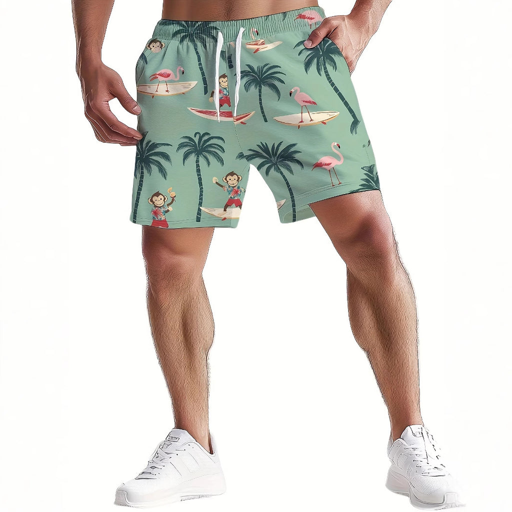 Short homme occasionnel respirant
