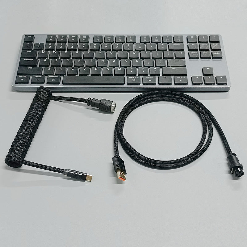 8K Magnetic Shaft Machinery Keyboard Cable Cable Cable Aviation Encens Insert Ressort