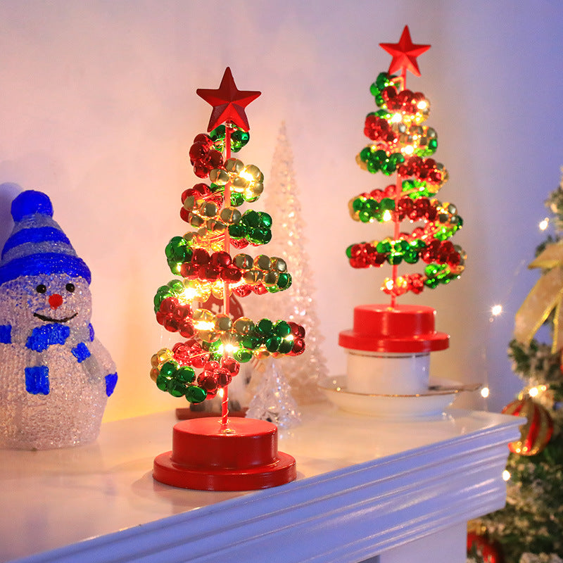Lumière décorative de l'arbre de Noël de Bell en fer brut LED