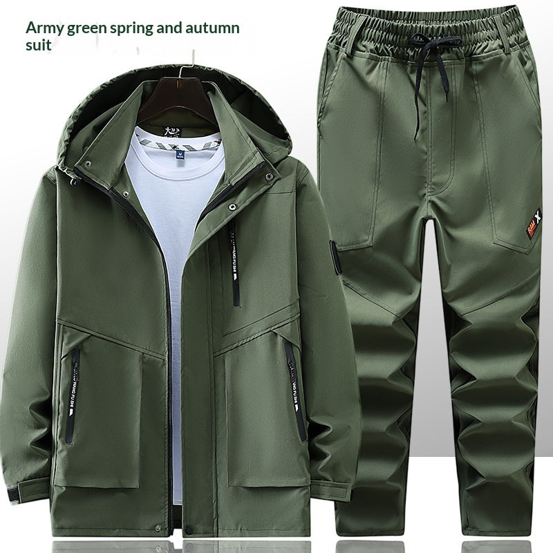Ensemble de vestes d'alpinisme extérieur anti-vent pour hommes