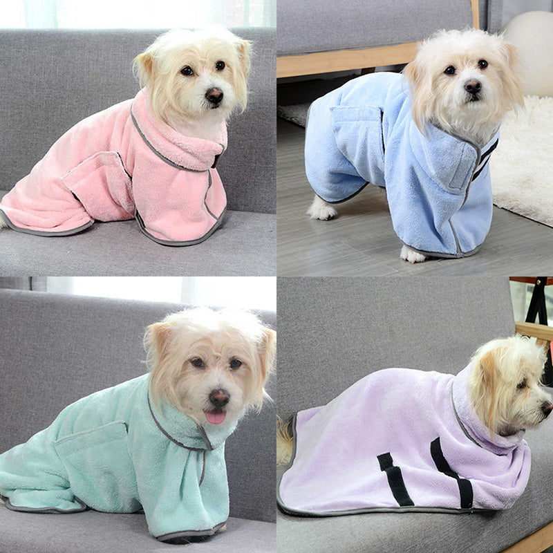 Sèche-linge rapide Serviette de bain absorbante chien peignoir Serviette de bain de chien pour chiens chats microfibre