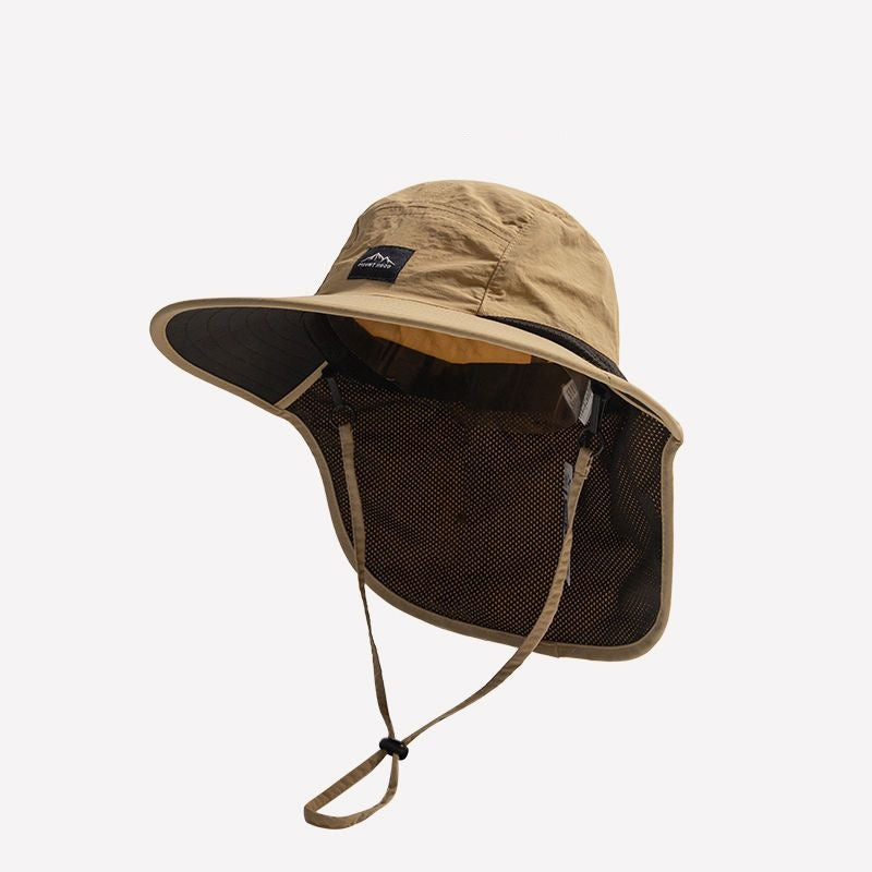 Chapeau extérieur de protection solaire avec chapeau de pêcheur de garde de cou