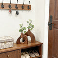 Ensemble de 2 vases en bois décoratif
