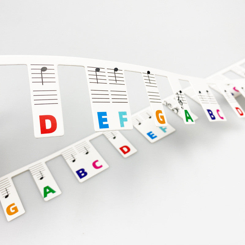 Stickers clavier Piano Note Bar 88 Key Staff