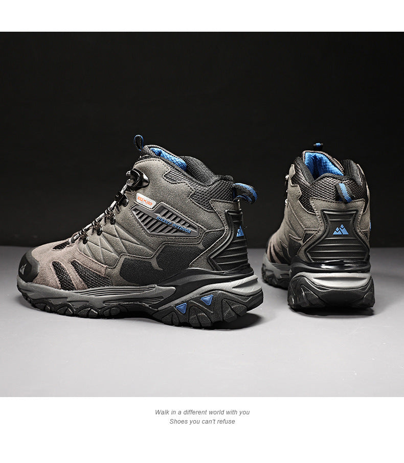 Sports de loisirs de plein air High-top Waterproof Chaussures de randonnée antidérapantes pour hommes