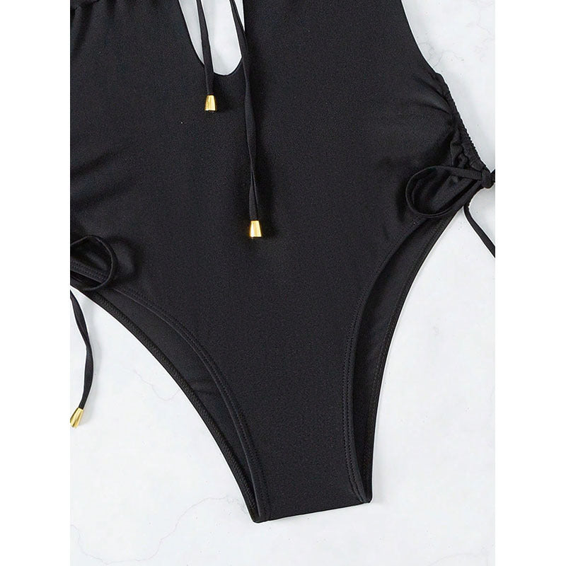 Sexy Deep-V Backless Racing Maillot de bain simple