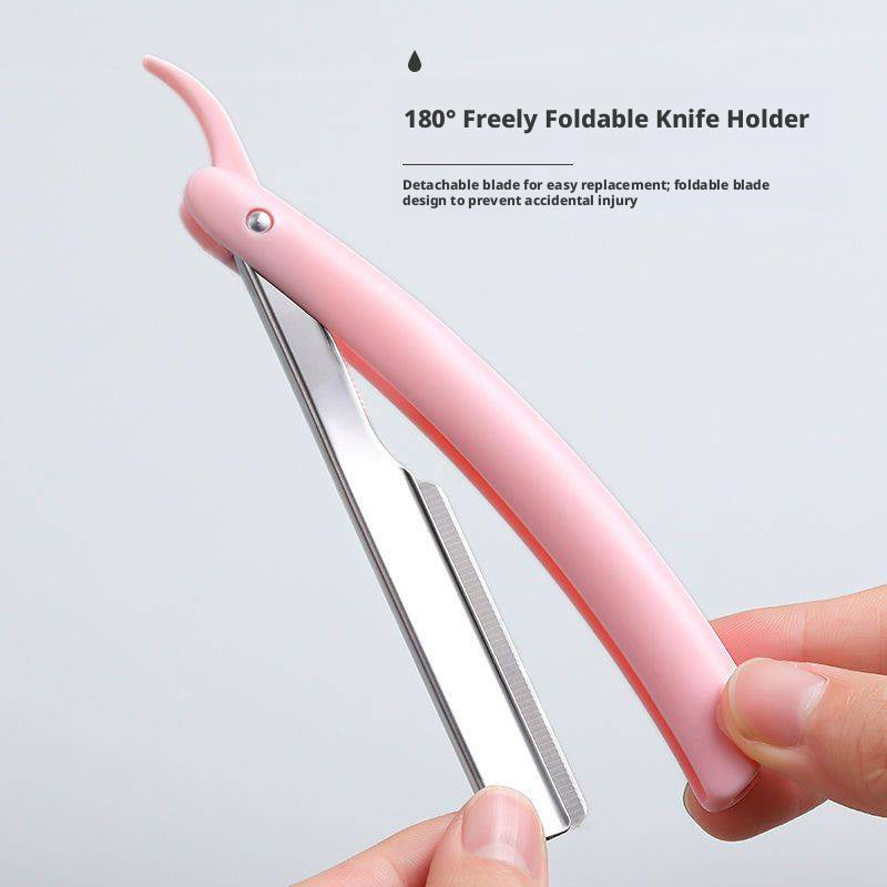 Couteau pliant à lame de sourcils-pink-1