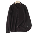 Veste de sweater collaré style argent vieux hommes