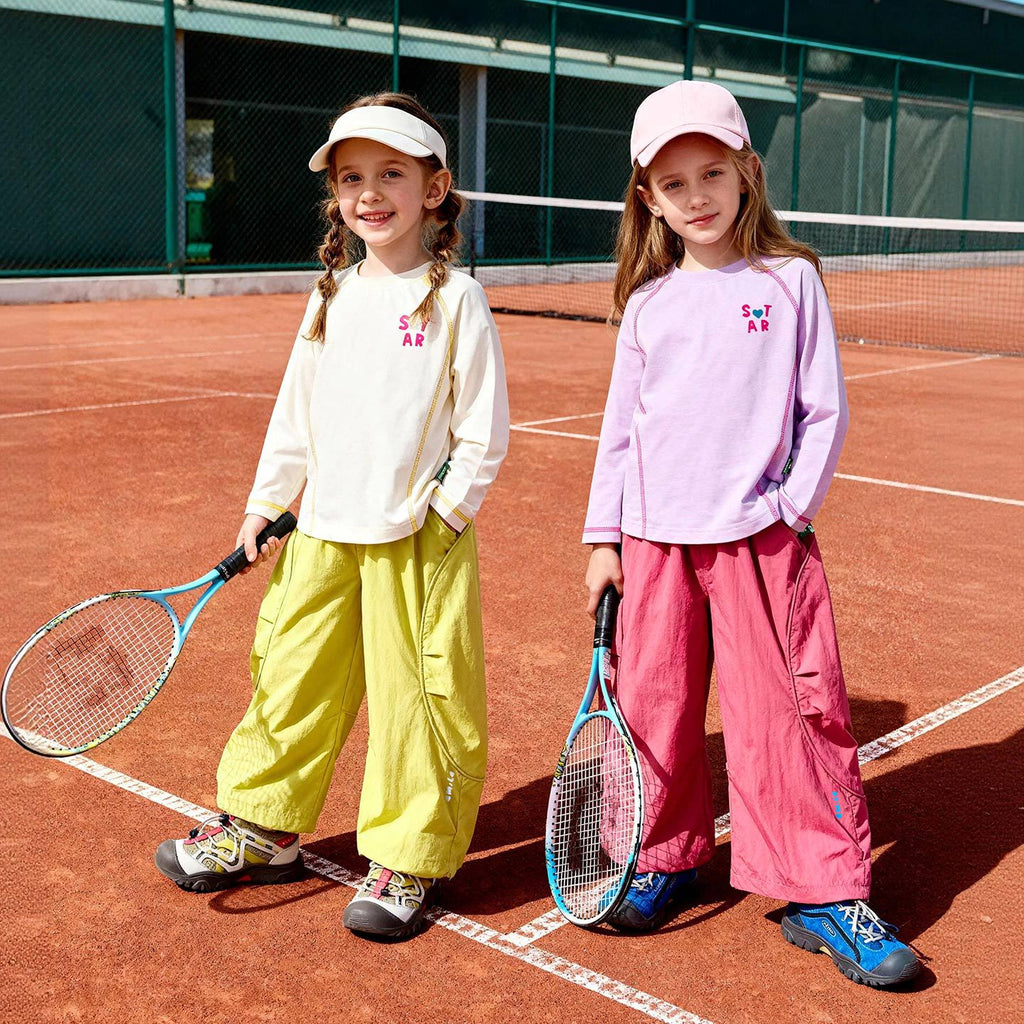 Pantalons à crampons de couleur solide pour enfants