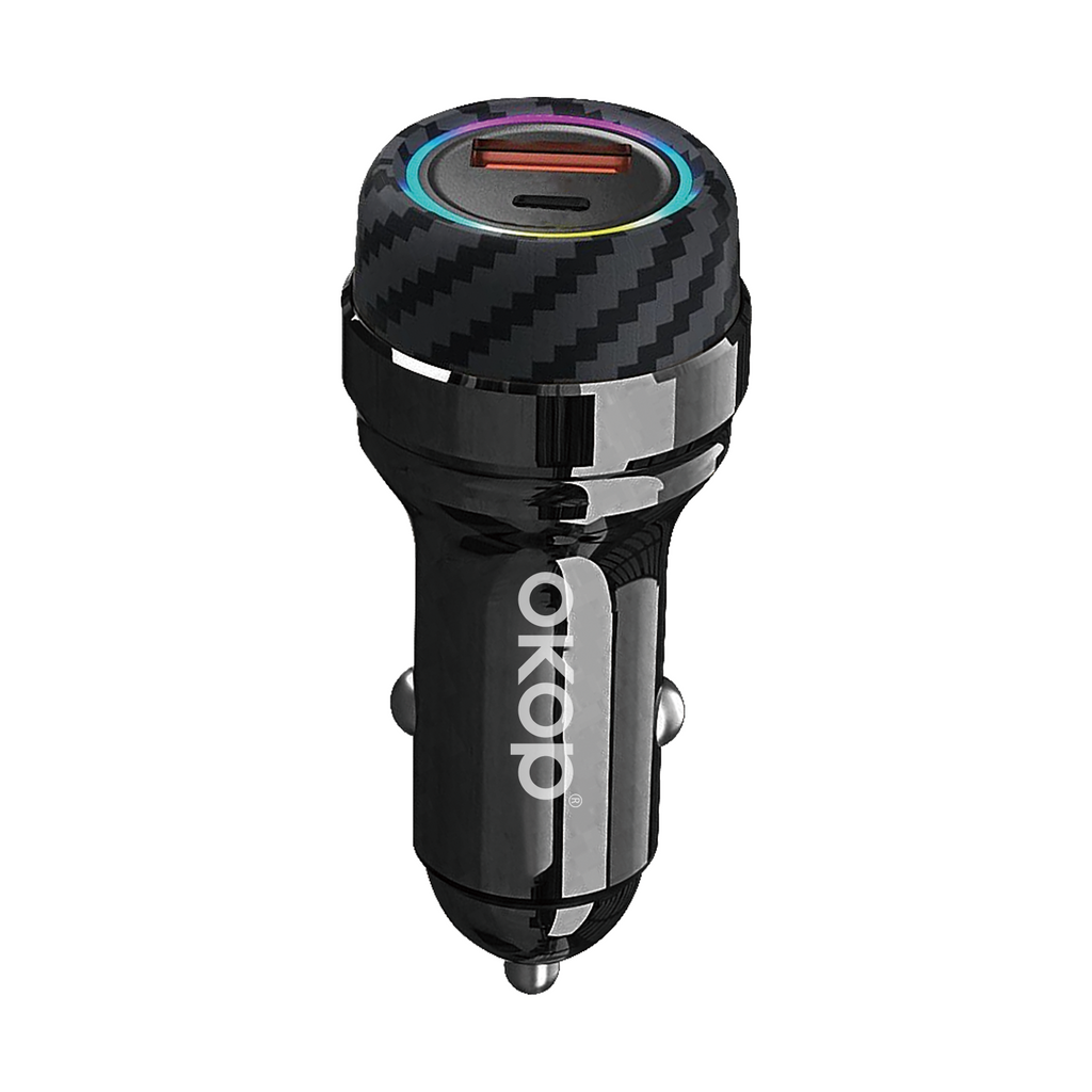 KP-C104 Chargeur de voiture multiports le plus vendu avec fonction de lecteur MP3 de recharge rapide A