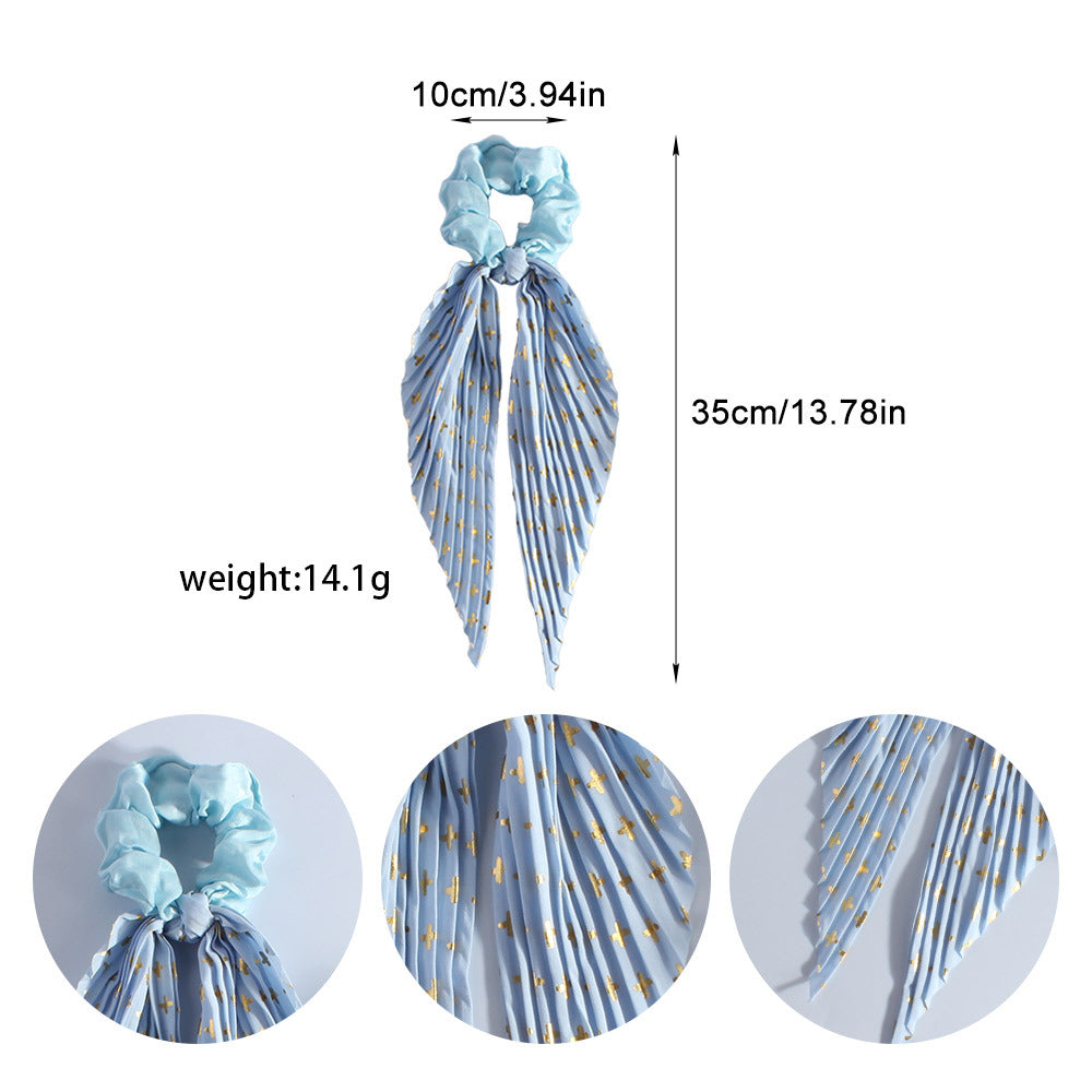 Cute en soie Ponytail cheveux Loop bande de cheveux Accessoires de cheveux