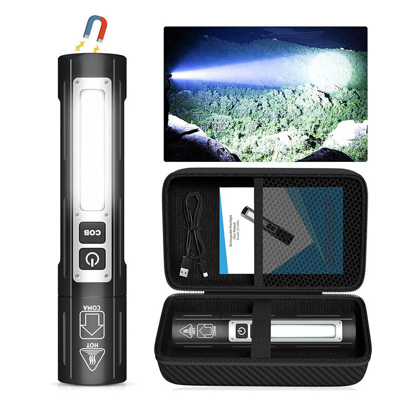 Lampe de poche extérieure portable avec fonction de recharge