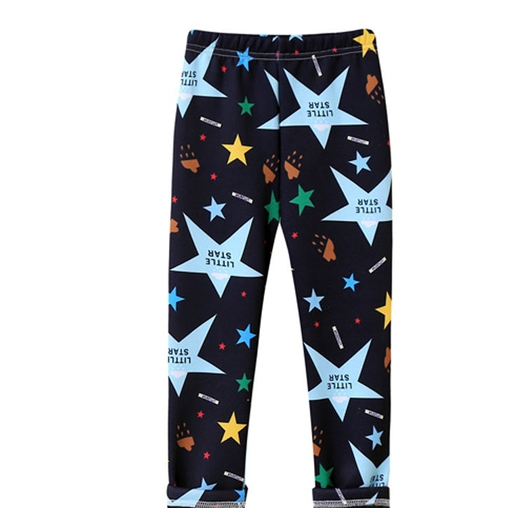 Filles Fine-Flannel PrintempsAutomne Vêtements de dessus Pantalons lait-viscose