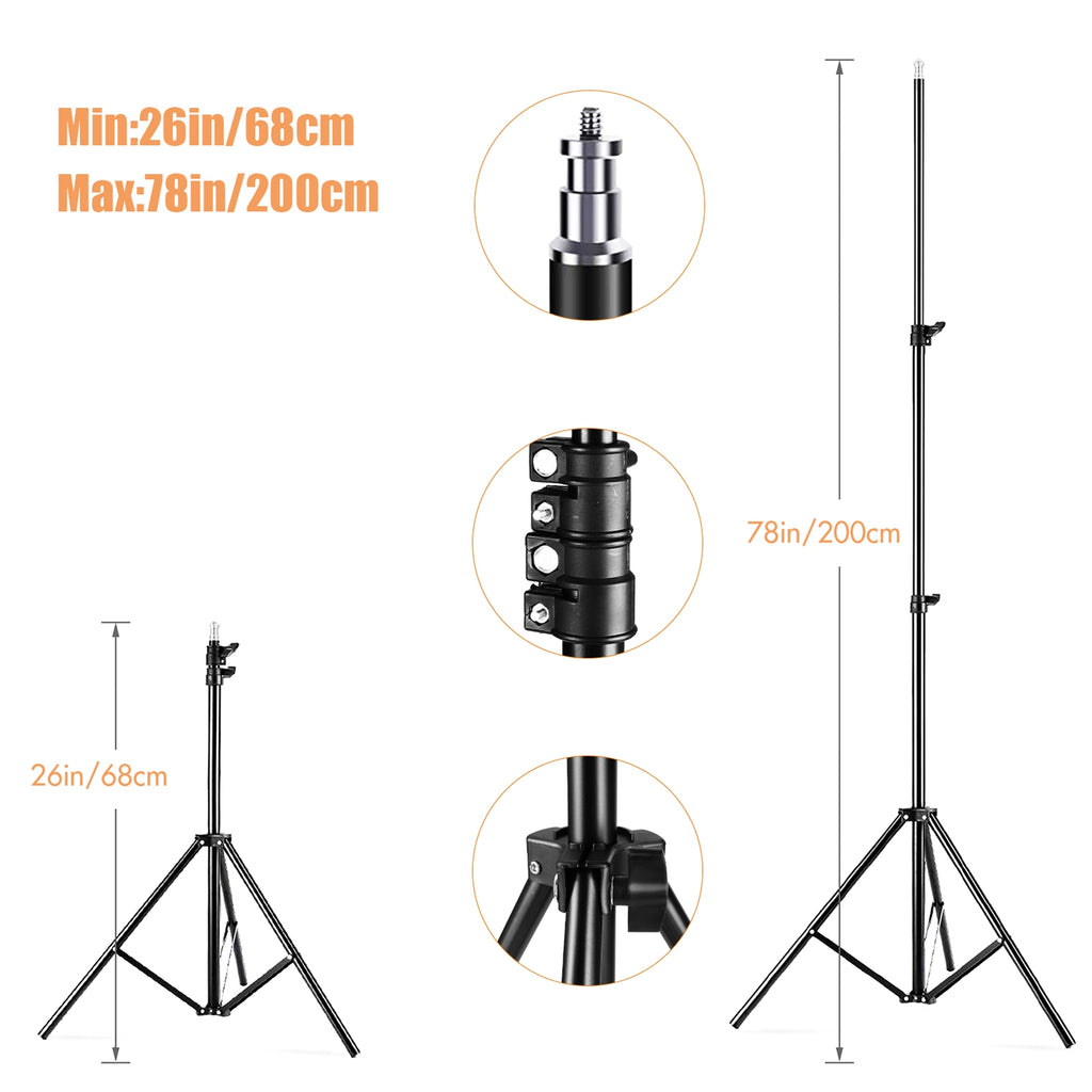 Studio Photography Light Kit d'éclairage Softbox comprenant 85W 3000K-6000K Bi Color Tempe
