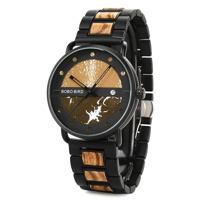 Montre en bois sport unisexe