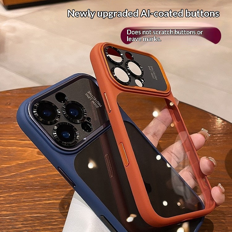 Étui de téléphone à grande vue entièrement inclus avec un bouton de fermeture de caméra intégré