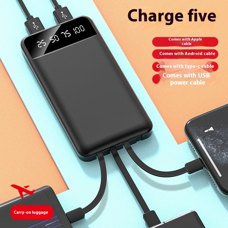 Fast charging with Power Bank 20000 MA cable large capacity mobile power supply
