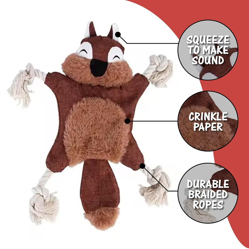Jouets pour chiens, farcis, à chier, peluche, jouets pour animaux, chiot, renard, écureuil, chien, chat