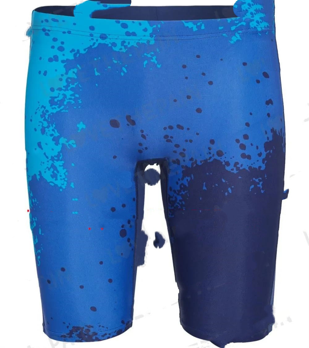 Trunks de natation pour hommes professionnel étanche à séchage rapide Long Sports