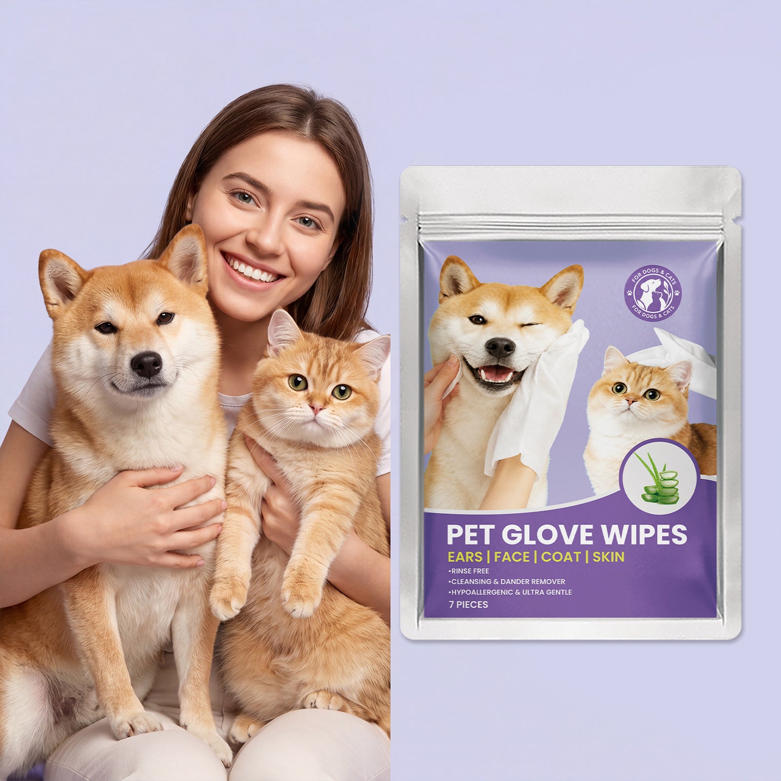 Essuie-glaces pour chats et chiens