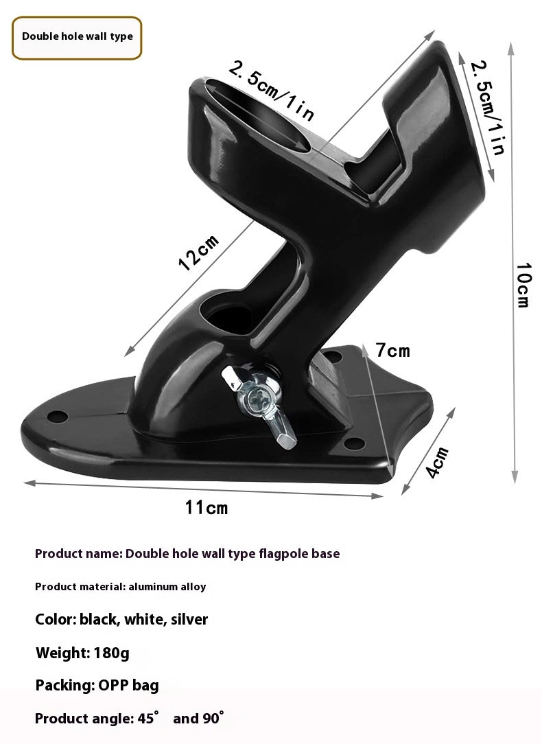 180 Degree Ajustable Outdoor Aluminium Alliage Flagpole Base