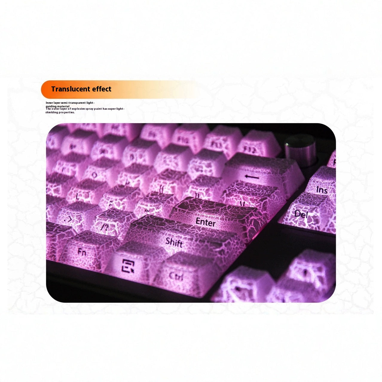 Capuchon-clef blanc de carving latéral transparent