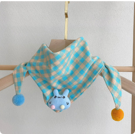 Style coréen coton-linen Plaid enfants écharpe polyvalent et facile à assortir
