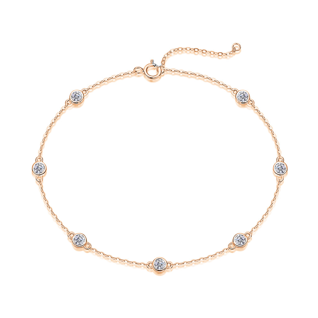 Bracelet S925 Argent 1.4g Moissanite