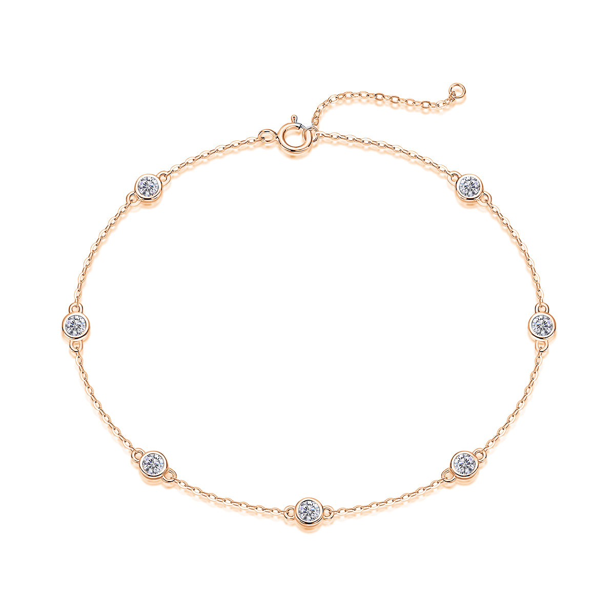 Bracelet S925 Argent 1.4g Moissanite