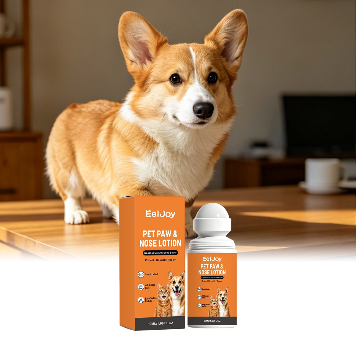 Eeljoy Pet Paw et Nez Lotion hydratant Ingrédients doux pour l'hydratation quotidienne et