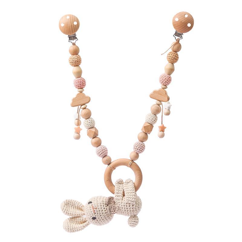 Baby Crib suspension Bunny Music Car Poupée Pendentif Jouet Nibbling