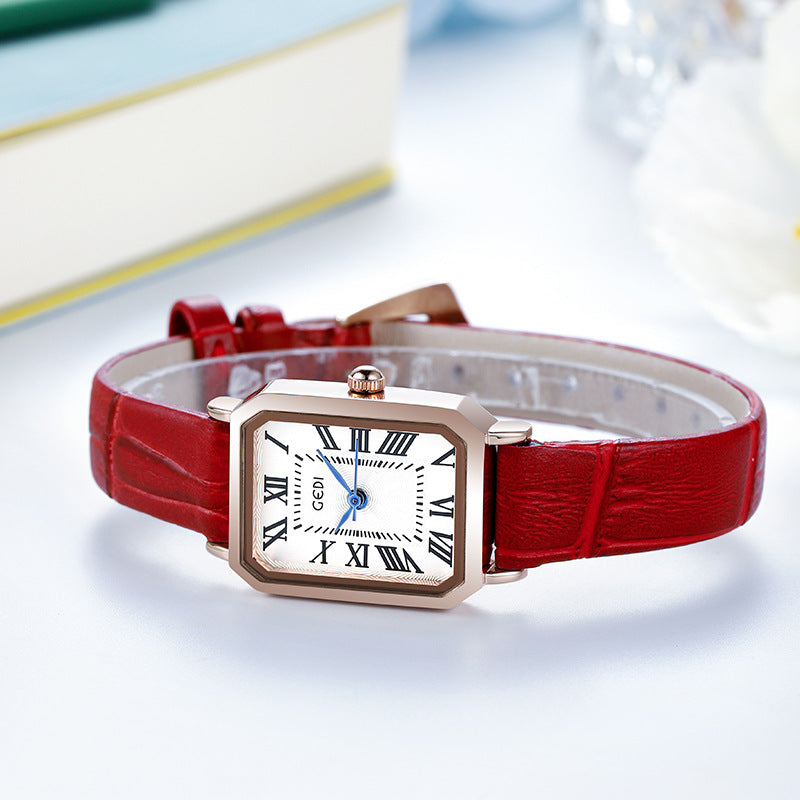 Rétro montre carrée ultra-proof pour femmes