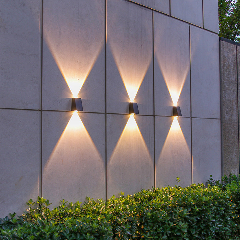 Lampe murale extérieure solaire Décoration de cour Atmosphère Lampe murale