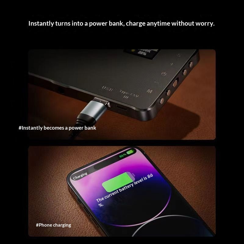 Photographie d'extérieur LED éclairage double couleur-température Portable RGB Fill Light