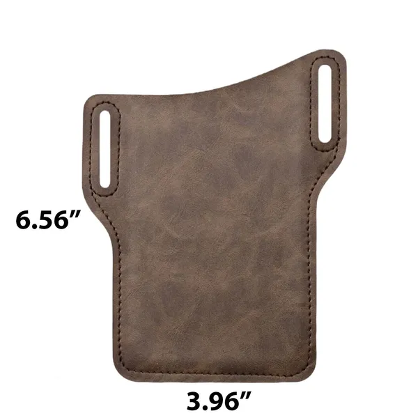 Hommes Ceinture de téléphone cellulaire Pack sac boucle Holster pochette étui en cuir
