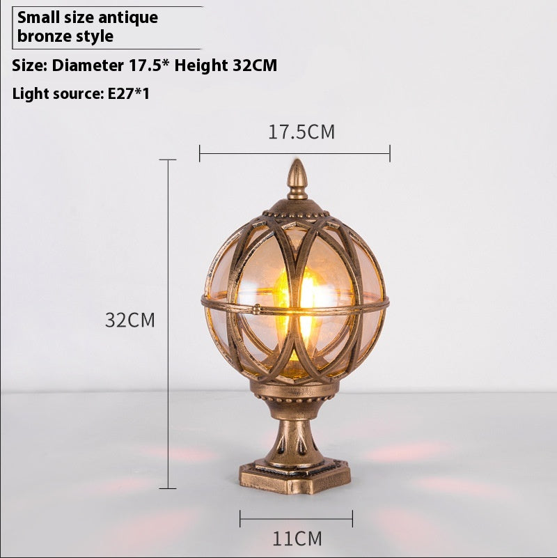 Lampe à bille murale Simplicité extérieure