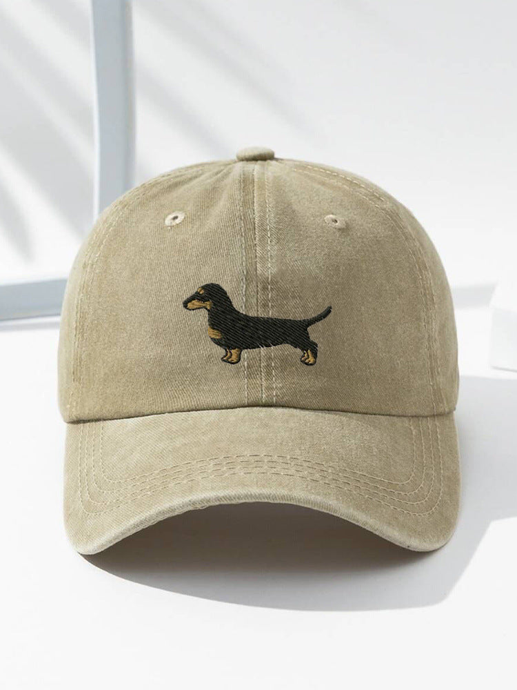 Chapeau imprimé en coton lavé Dad Cap Hommes Retro Casquette de baseball Soft Top Sun Hat