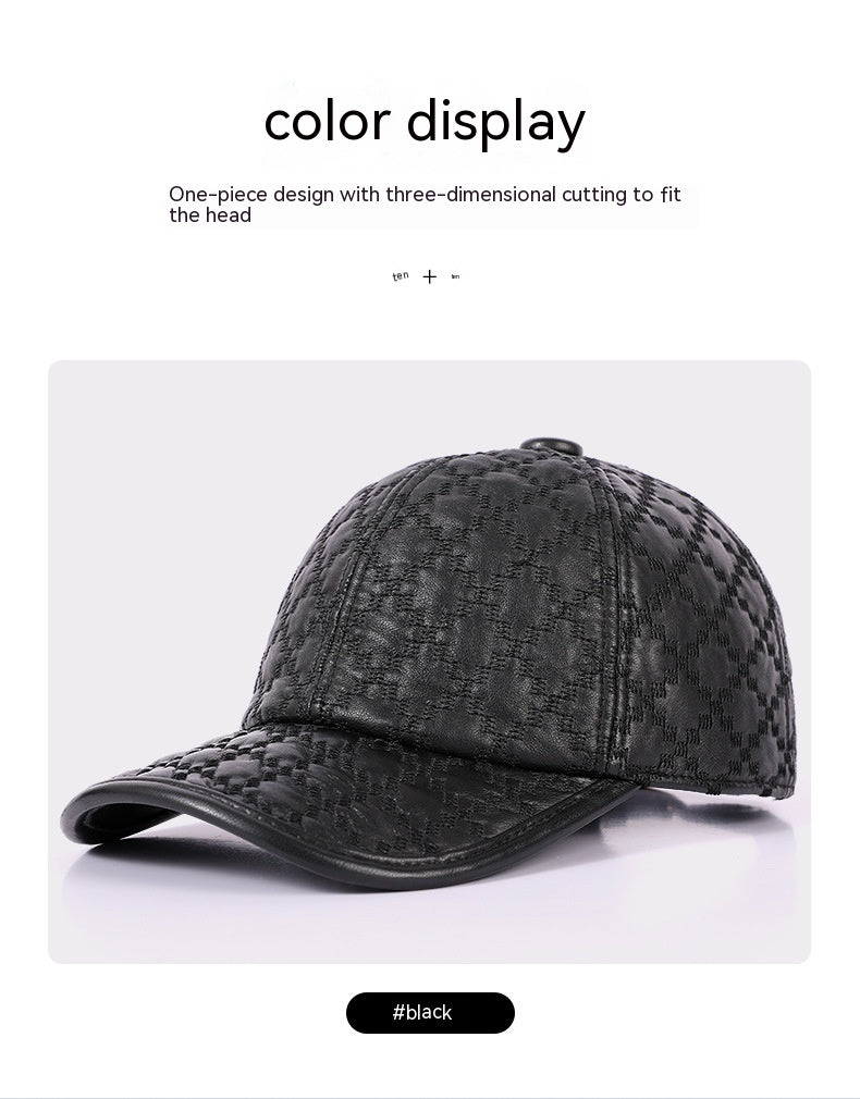 Plein grain de moutons Style coréen Petit chapeau Plaid Hommes