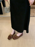 Femmes Ballet Style Bow Talon caché Mary Janes
