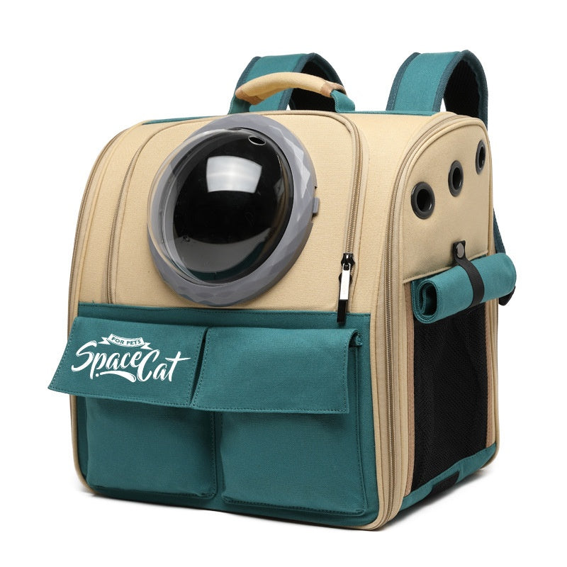 Grand sac à dos Portable Cat Carrier avec bandoulière et poignées pour les sorties