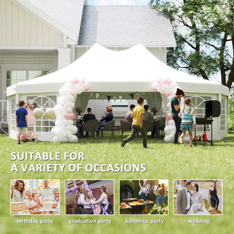 29' X 21' Canopy Party Event Tent avec 2 portes de recul