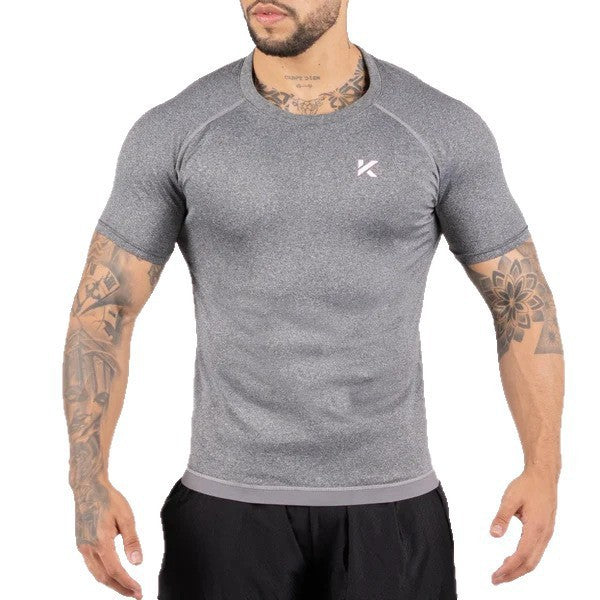 Hommes Col d'équipage Suit Suit Raccords serrés Tummy-control Top