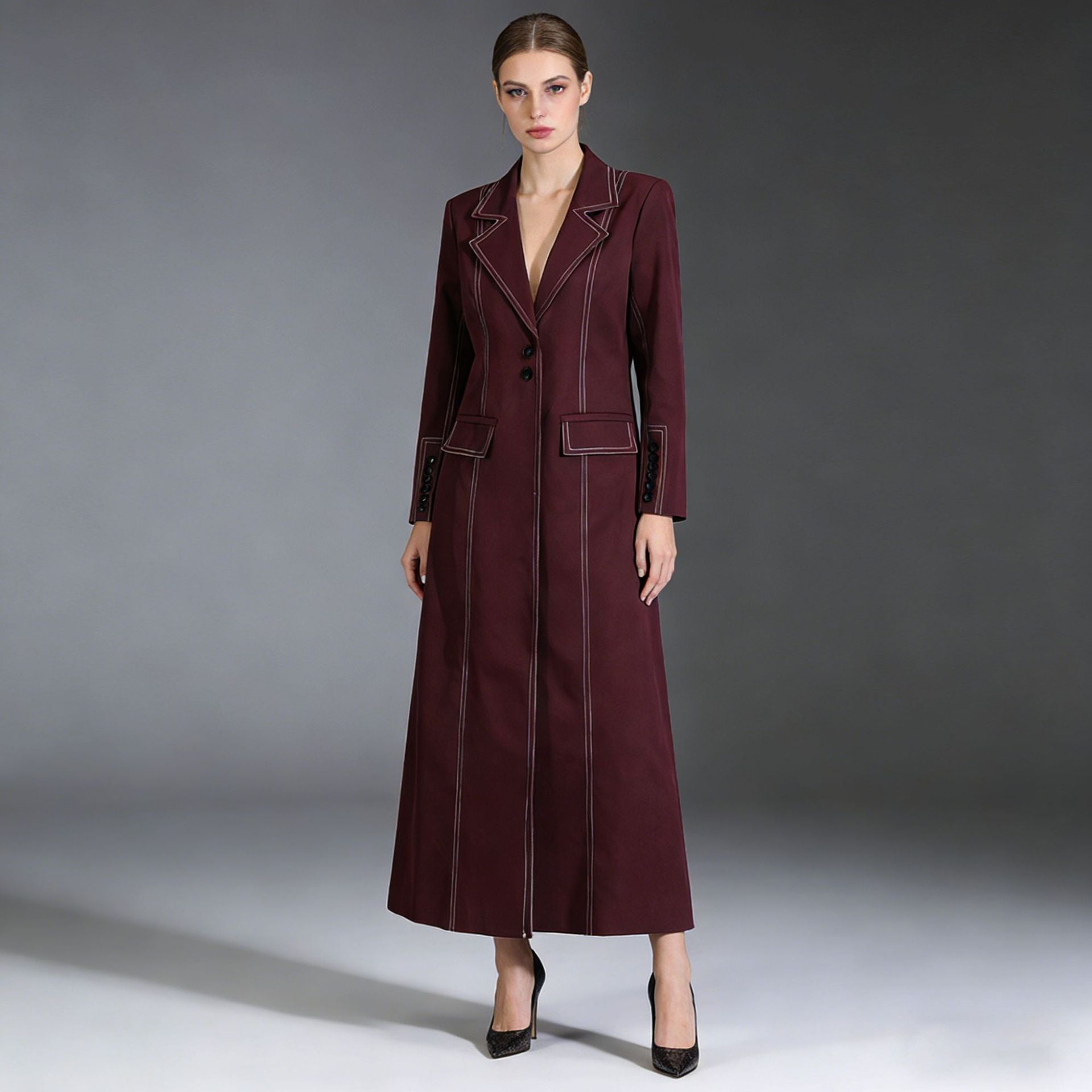 Manteau à manches longues élégant et élégant pour femmes