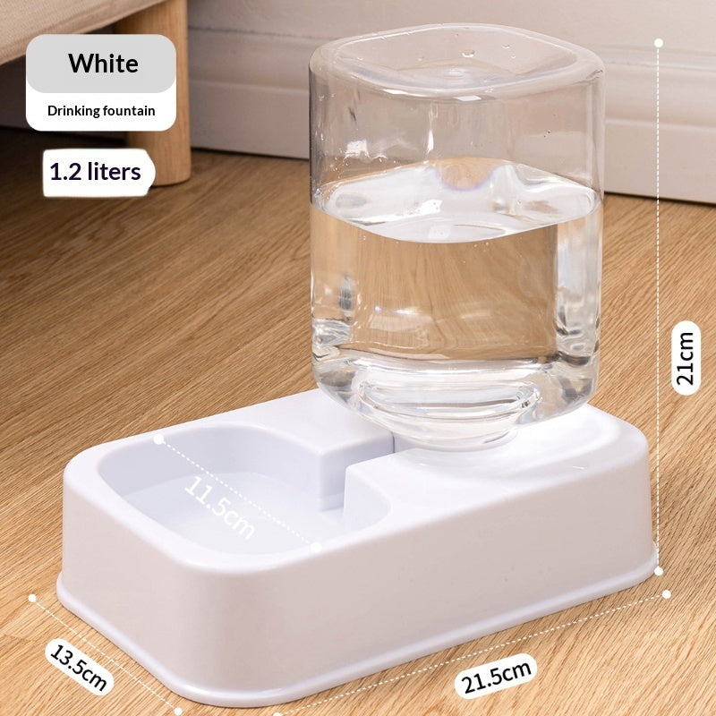 Cat Dog Bowl Food and Water Dispenser Automatic Dual-bowl Fooding Pet Supplies