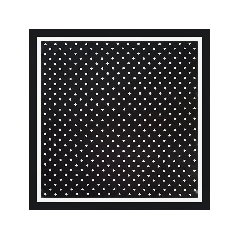 Polka-dot Imprimer Headscarf Femmes Faux Écharpe en soie