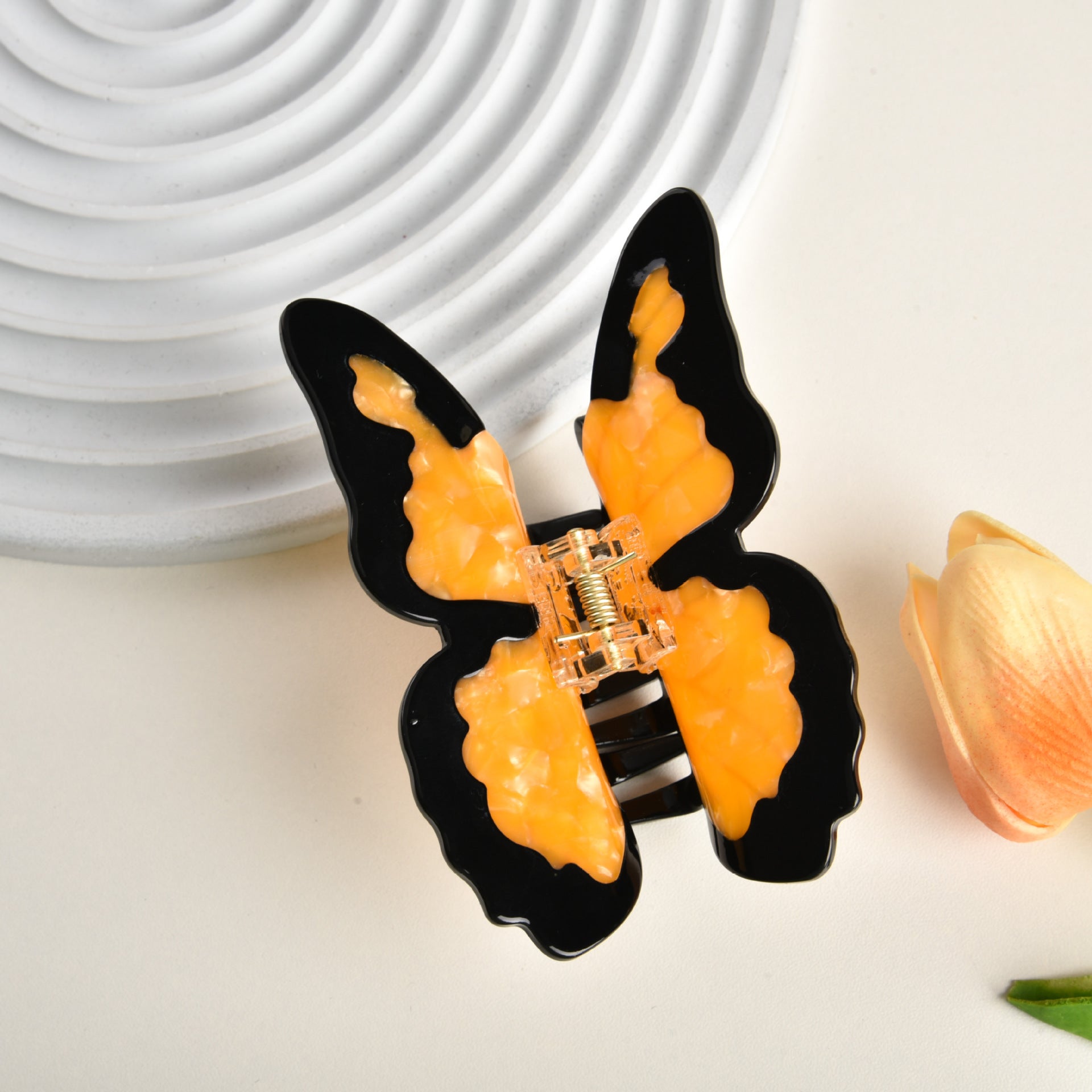 Acétate Butterfly Grip Large Sweet Hair Clip Back Spoon Updo Shark Claw
